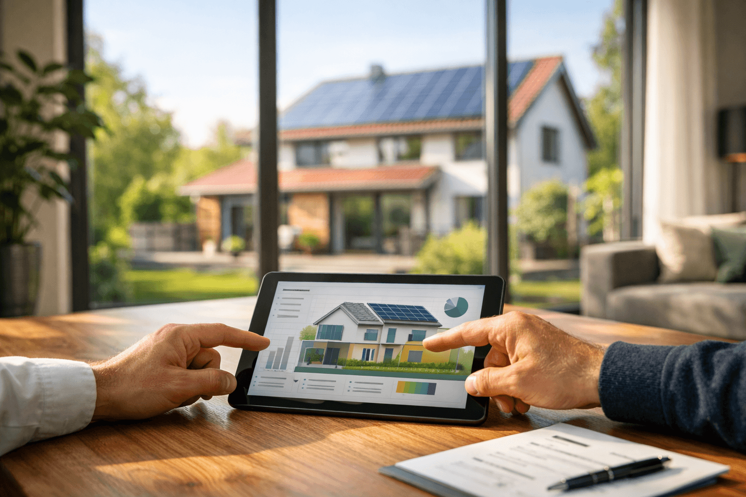 Energieberater bei der Arbeit